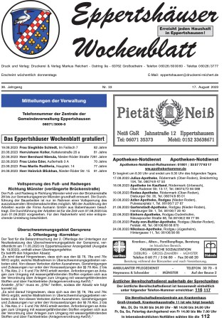 Thumbnail: Titelseite-Eppertshaeuser-Wochenblatt-KW-33-1.600x450-aspect