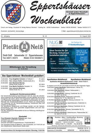 Thumbnail: Titelseite-Eppertshaeuser-Wochenblatt-KW-33.600x450-aspect