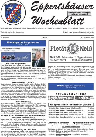 Thumbnail: Titelseite-Eppertshaeuser-Wochenblatt-KW-45.600x450-aspect