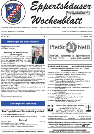 Thumbnail: Titelseite-Eppertshaeuser-Wochenblatt-KW-5.600x450-aspect
