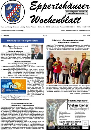 Thumbnail: WTitelseite-Eppertshaeuser-Wochenblatt-KW-15.600x450-aspect